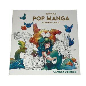 Best of Pop Manga Coloring Book Paperback Camilla d'Errico Adult Color Anime